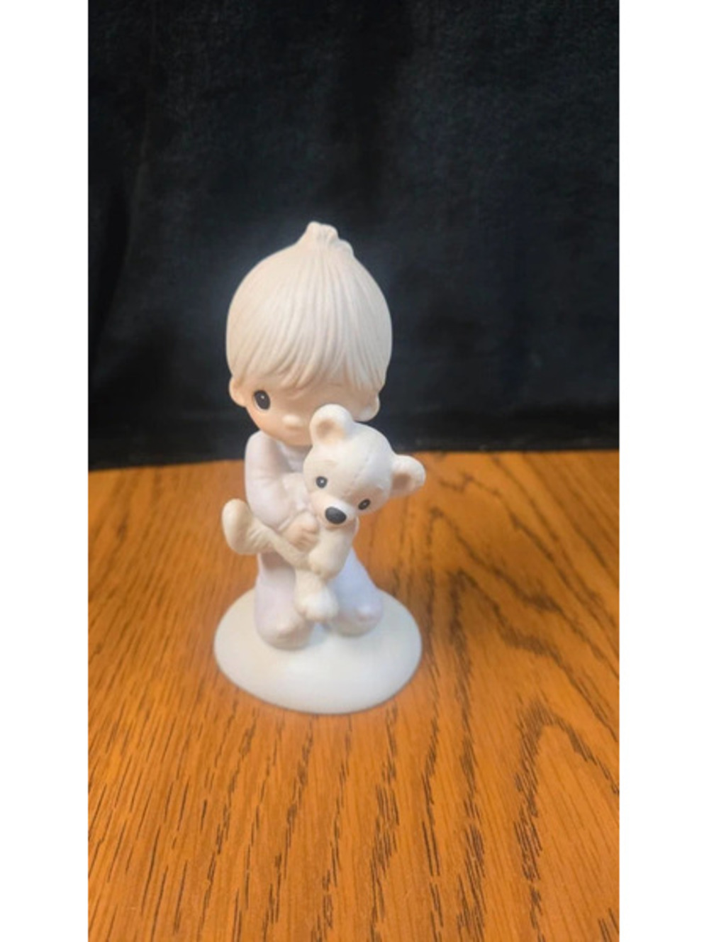 Jonathan David 'Jesus Loves Me' Porcelain Figurine Boy with Teddy Bear